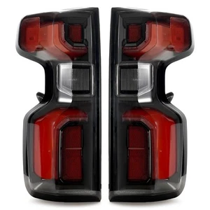 Upgrade Tail Lights For 2019-2023 Chevy Silverado 1500 LED Black Pair Conversion - Picture 1 of 16