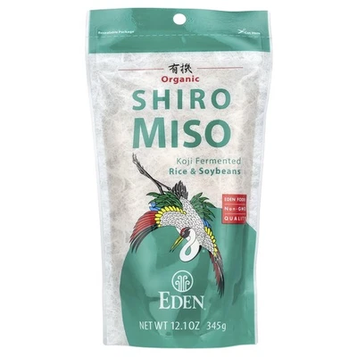 Shiro Miso Orgánico Certificado Eden Foods 12 1 OZ 345 g Kosher, Orgánico Foto 1 de 2