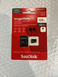 SanDisk ImageMate 128 Go Classe 10 - Carte mémoire microSDXC UHS-I 🆕 - Photo 1 sur 2