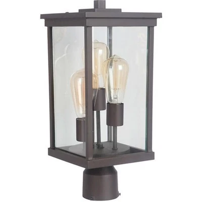 Luz de poste artesanal Z9725-OBO Riviera III ou acessórios bronze oleado externo - Imagem 1 de 3