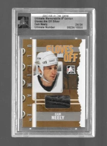 BOOKEND 24/24! 2007-08 ITG Ultimate Memorabilia GLOVES ARE OFF Cam Neely BRUINS! - Picture 1 of 2