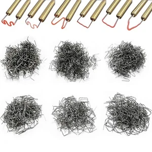 3000 PCS Welding Staples, 6 Types 0.6 0.8mm Wave Flat Corner Hot Staples with... - Picture 1 of 7
