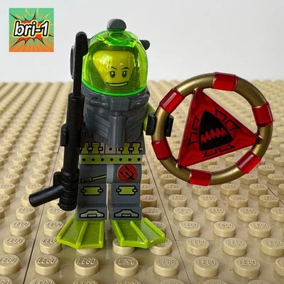 LEGO Atlantis: Bobby, SHARK KEY, SPEARGUN, atl002, 8058, GUARDIAN OF DEEP, 2010 - Image 1 of 4