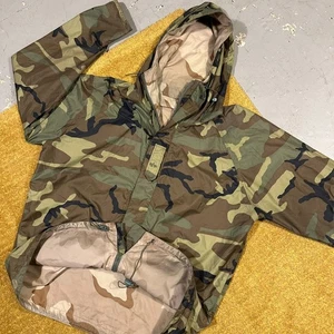 Lightweight Reversible Desert woodland Camo Hooded Jacket Alpha Industries Large - Picture 1 of 12
