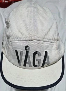 Team Vaga White Running Mesh Cap - One Size - 5 Panel Short Peak - Picture 1 of 11