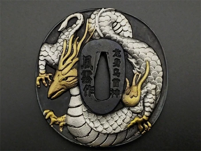 铜黄金古风原创古董日本刀镡| eBay