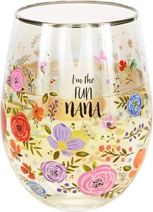 Pavilion Gift Company I'm The Fun Nana Nana-18 Oz Stemless Wine Glass, 18 oz, - Picture 1 of 1