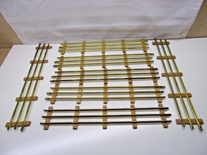 7x Buco Spur 0 Messing-Gleis GERADE SCHIENEN MADE SWITZERLAND - Bild 1 von 2