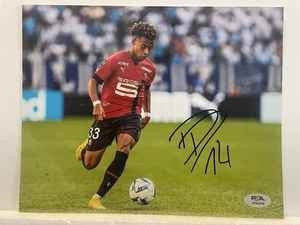 Désiré Doué signed 8x10 Foto PSA/DNA handsigniert PSG Desire Doue - Bild 1 von 3