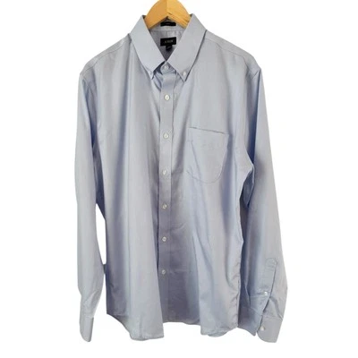 J. Camisa de vestir Crew ajustada Bowery sin arrugas con botones talla grande nueva con etiquetas Foto 1 de 4