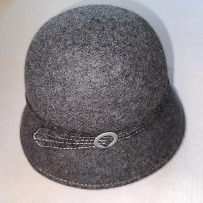 Sombrero Lana 100 % lana para dama talla única gris carbón Foto 1 de 4