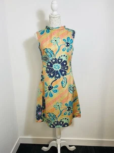 Colin Glascoe Pure Silk 60s Dress size 10 - 12 - Picture 1 of 8