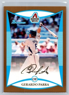 Gerardo Parra 2008 Bowman Draft Picks & Prospects Gold #BDPP103 - Image 1 of 2