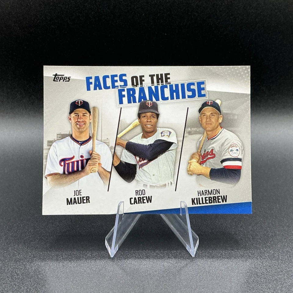 2019 Topps - Faces of the Franchise Joe Mauer, Carew, Killebrew #FOF-17 - Image 1 of 2
