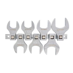 9720A 1/2-Inch Drive Jumbo SAE Crowfoot Wrench Set, 1-Inch - 1-3/8-Inch, Full... - Picture 1 of 5