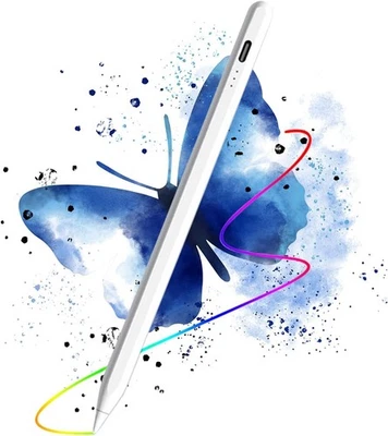 2025 Apple iPad Smart Stylus Pen, Palm Rejection, Smart Tilt, Magnetic - White - Image 1 of 4