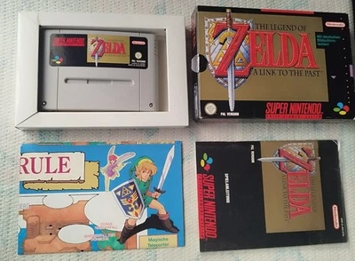 Nintendo SNES The Legend of Zelda A Link to the Past Complete ! PAL - German Ver - Image 1 of 4