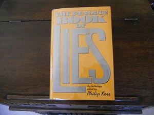 THE PENGUIN BOOK OF LIES : An Anthology, PHILIP KERR, SIGNED, 1st/1st, 1990 - Picture 1 of 5