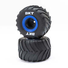 Losi MT Tires Blue Beadlock Premount(2) Mini LMT - LOS41047
