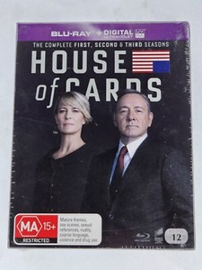 House Of Cards Season 1-3 - Blu-ray+Digital Region A B - New Sealed