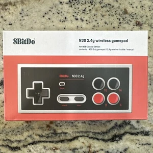 8Bitdo N30 2.4G Wireless Gamepad NES Classic Edition in Box - Picture 1 of 6