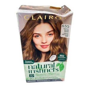 Clairol Natural Instincts Hair Color 6.5G Lightest Golden Brown Vegan Dye - Picture 1 of 3