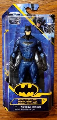 Batman 6” Metal Tech Action Figure (2021) * NEW * DC Comics Spin Master Bat Tech - Image 1 of 4