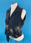 Brand New Silk Tori Richard Honolulu Embroidered Tank Top/Vest Usa 4