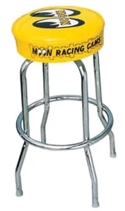 Mooneyes MNMG292 Bar Stool Yellow w/ Moon Logo - Picture 1 of 2