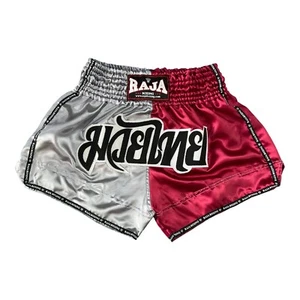 RAJA Boxing Muaythai shorts Two Tone Double Color Satin Trunks MMA Fight Kick - Picture 1 of 26