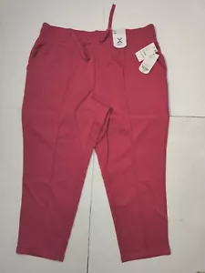 New With Tags Xersion Womens XL Pink Joggers Sweatpants Active Wear - Picture 1 of 8