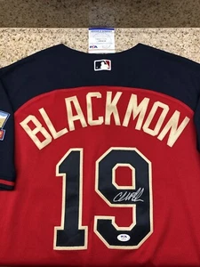 Charlie Blackmon Signed 2014 All Star Game ASG Colorado Rockies Jersey 48 XL PSA - Picture 1 of 9