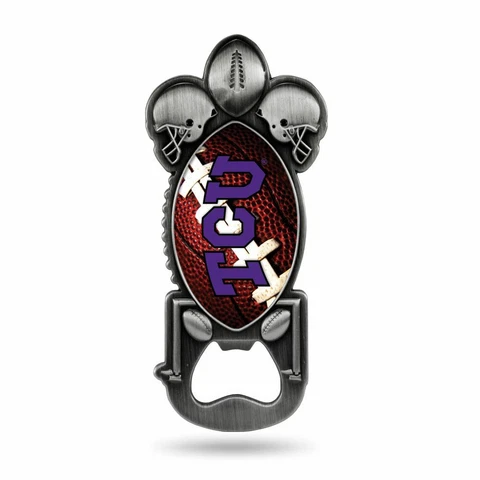 TCU Horned Frogs Party Starter Magnetic Metal Bottle Opener Cover