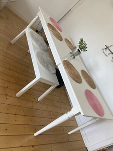 Hübscher Weißer Ausziehbarer Esstisch Von Ikea Ingatorp - Bild 1 von 7