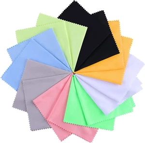 8 Pack Extra Large Microfiber Cleaning Cloth Multicolor for Eyeglasses New - Picture 1 of 9