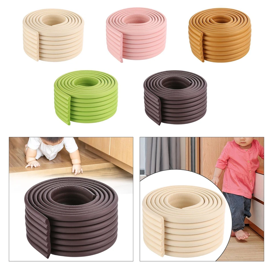 MARKENLOS Kantenschutz für Möbel und Tische, 2 m, selbstklebend, L-förmiger Kanten-