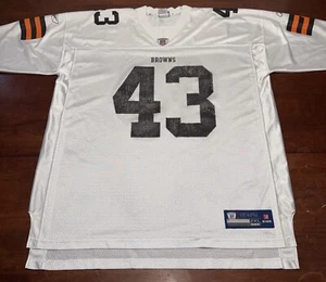 Cleveland Browns TJ Ward #43 White Reebok Onfield Jersey Size 2XL - Picture 1 of 10