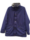 Vintage Woolrich Gore-Tex Blue Jacket Plaid Wool Blend Lined USA Made Size L