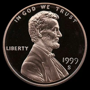 1999 S Lincoln Cent Deep Cameo PROOF Penny US Mint Coin - Picture 1 of 3