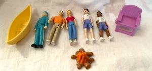 Fisher Price Family Sweet Street Camp cabin Summer Camp Canoe, Fire, People, - Picture 1 of 3