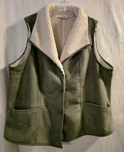 D & Co Womens Sage Green Vest-2XL - Picture 1 of 8