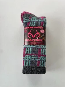 4 Pair Carolina Realtree Womens Merino Wool Blend Socks, Shoe 6-9 - Picture 1 of 8
