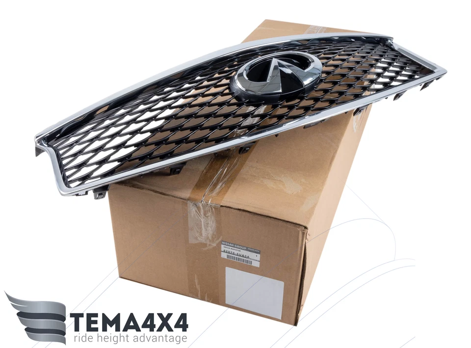 Parachoques delantero genuino OEM rejilla superior cromada para INFINITI QX50 16-17 62070-5UA0A Foto 1 de 4