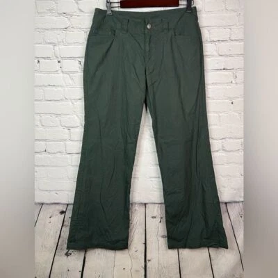 Pantalón Patagonia Algodón Orgánico Senderismo Pierna Ancha Mujer Talla 8 Verde Exterior Camping Foto 1 de 4