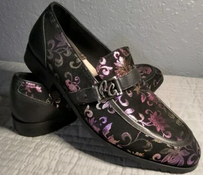 Robert Graham NEMEA FLORAL Cuero/Gamuza Para Hombre Talla 9 ¡NUEVO! Foto 1 de 4