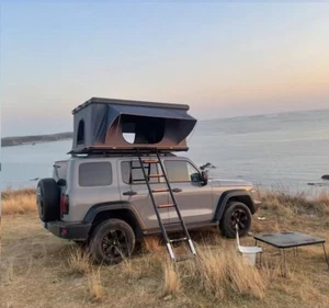 Autodachzelt Auto Dach Zelt , Vordach, Dachzelt Schwarz/Grau Hardcase Aluminium. - Bild 1 von 19