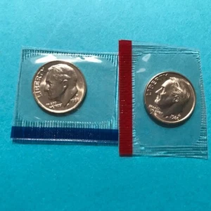 1986 P&D Roosevelt Dime US Mint Cello  Unc    FREE SHIP - Picture 1 of 2