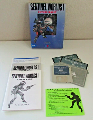 Vintage Sentinel Worlds I Future Magic Role Playing PC Game 5.25" 3.5" Diskettes - Image 1 of 4