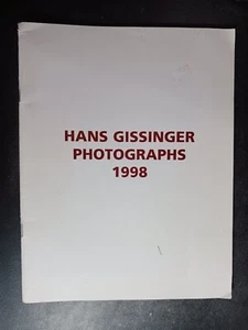 Hans Gissinger Photographs 1998 numbered 4/35 art exhibition catalog - Foto 1 di 11