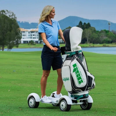 Electric Golf Cart 2000W 48V 20km/h 10" Tire Four Wheel Golf Skateboard Cart New - Image 1 of 4